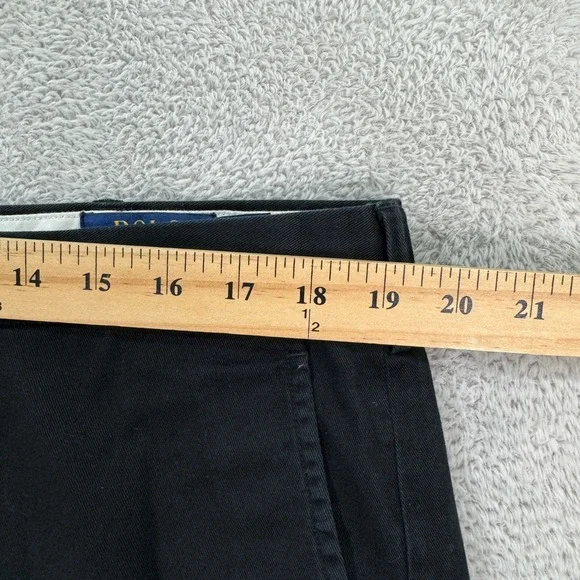 Polo Ralph Lauren Mens 38x32 Classic Fit Chino Pants Black Cotton Twill Casual - Picture 9 of 12